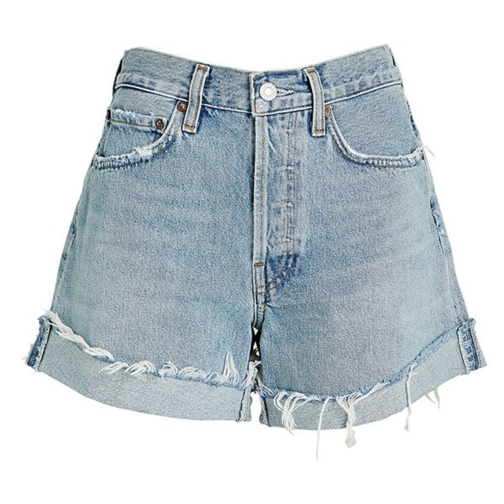 NWOT AGOLDE Parker Long Vintage Shorts With Cuff